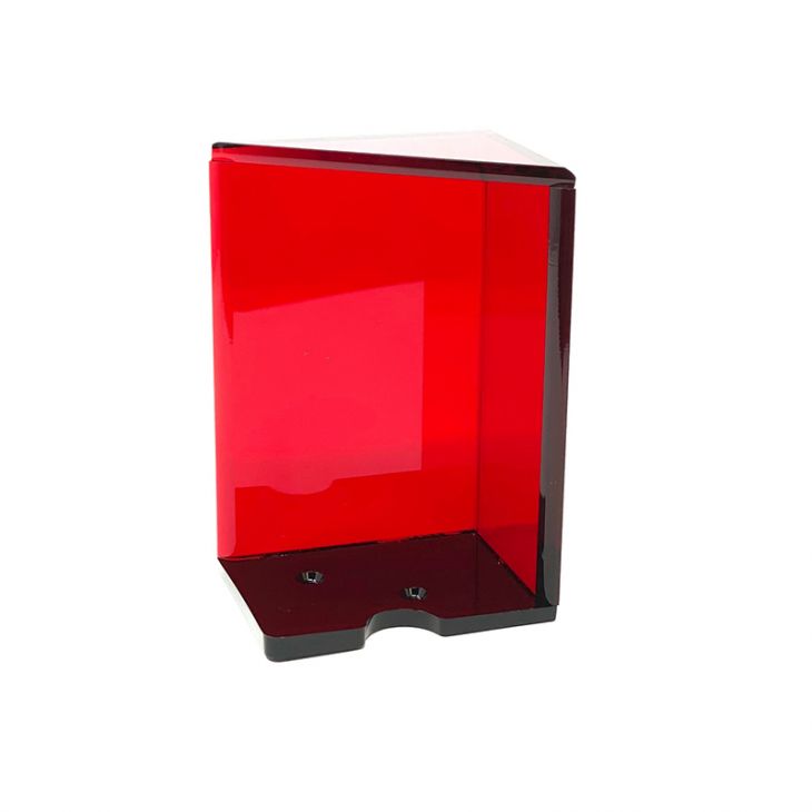 Discard Holder: Red Lucite with Black Base, 8-Deck main image